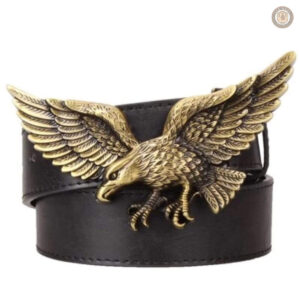 Design unique d'aigle sur ceinture en cuir
