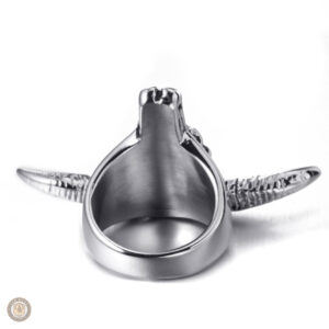 Accessoire western avec motif crâne de buffle unique
