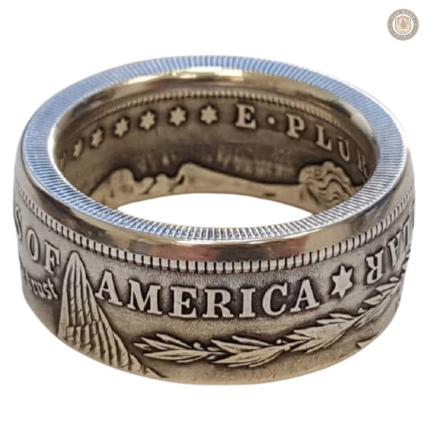 Accessoire de mode western, une bague au thème dollar