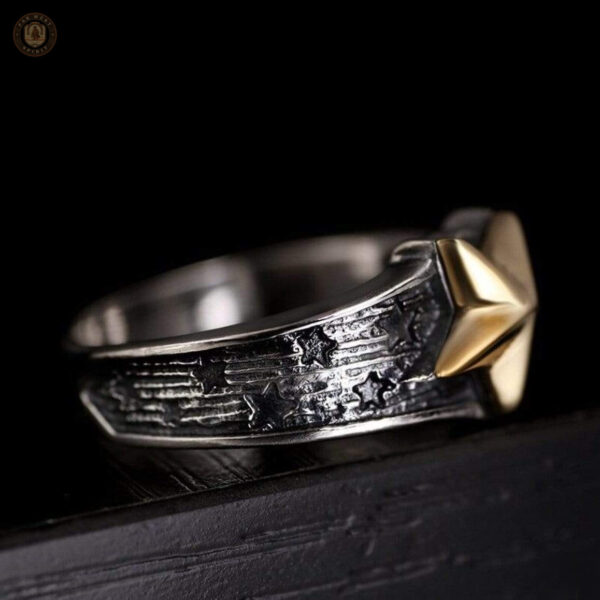 Bijou western en argent avec design étoilé