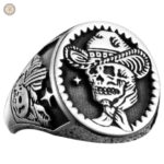 Bague cowboy en style western