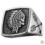 Bague homme style indien en design western