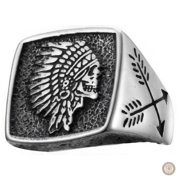 Bague homme style indien en design western