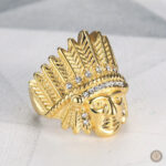 Bague inspirée de la culture indienne avec motif western