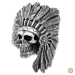Bague Tête d’Indien pour homme en style western