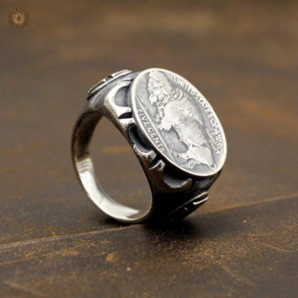 Bague style western pour homme, idéale pour un look original