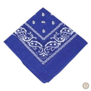 Bandana Cowboy Bleu pour un look western authentique