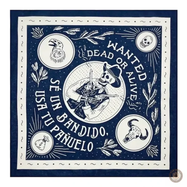 Bandana cowboy Dead or Alive, accessoire tendance