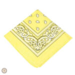 Bandana Cowboy Jaune pour look western authentique