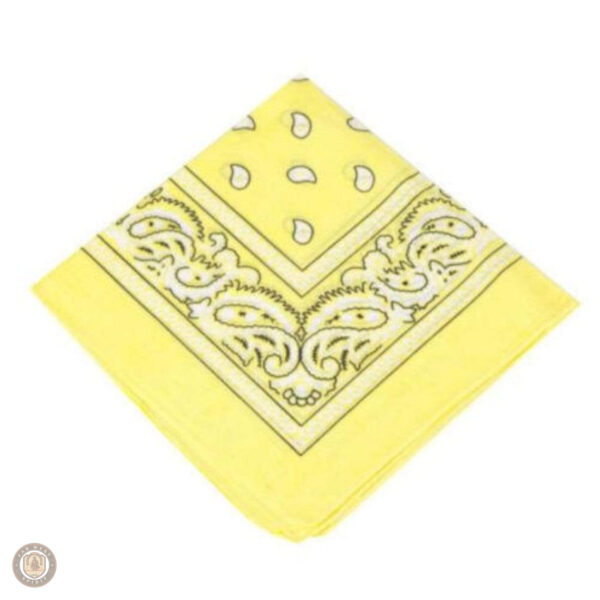 Bandana Cowboy Jaune pour look western authentique