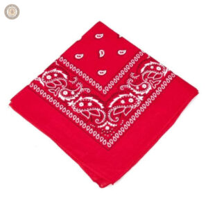 Bandana Cowboy Rouge en tissu pour un style authentique
