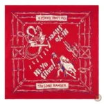 Accessoire cowboy, bandana au design classique inspiré du Far West