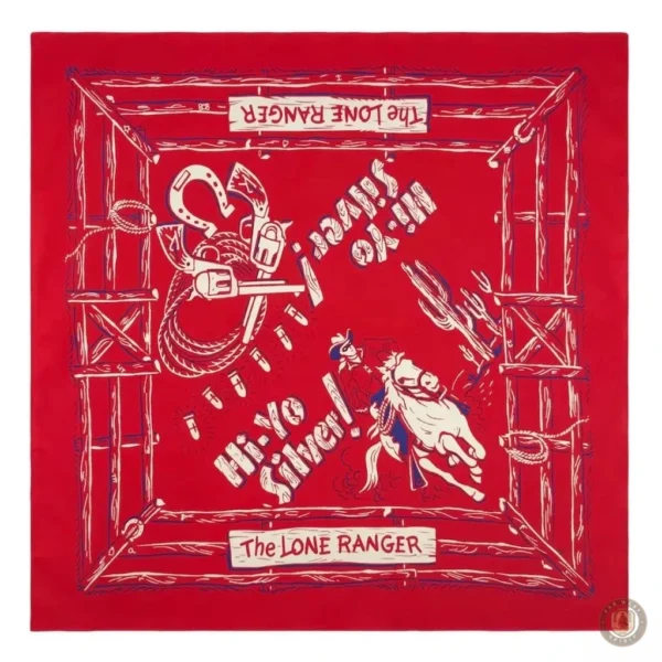 Accessoire cowboy, bandana au design classique inspiré du Far West
