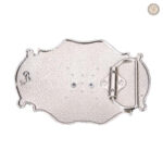 Boucle western élégante en laiton doré, style équestre