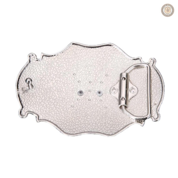 Boucle western élégante en laiton doré, style équestre