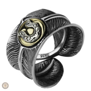 Bague Cowboy en argent au design western élégant