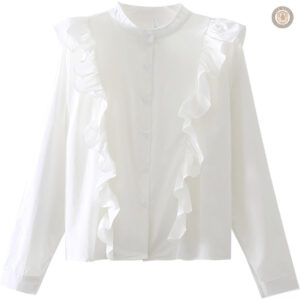Blouse blanche pour femme style western