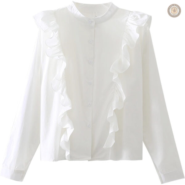 Blouse blanche pour femme style western