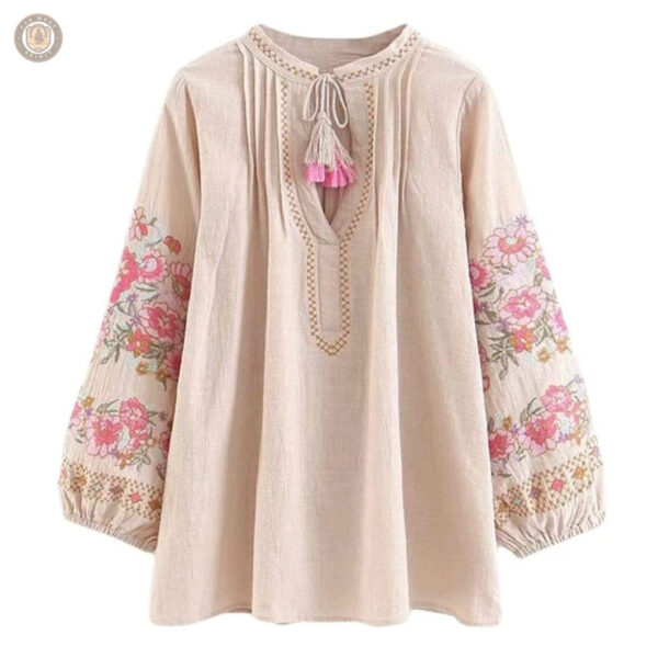 Blouse femme ethnique style country pour look western