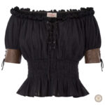 Blouse à manches longues pour un style country chic