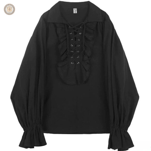 Blouse western noire pour femme, style élégant et décontracté