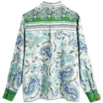 Vêtement western féminin, blouse romantique à manches longues