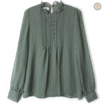Blouse Cowgirl Verte pour un look western féminin