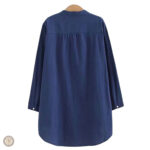 Vêtement western féminin bleu, design élégant et confortable