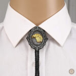 Bolo tie avec motif aigle, accessoire de style unique