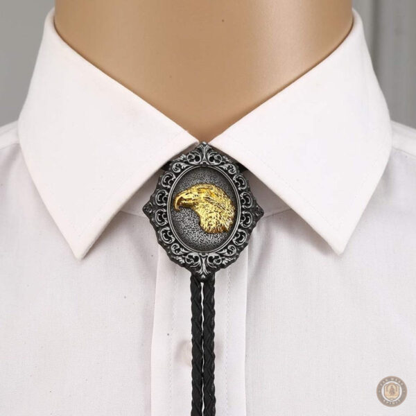 Bolo tie avec motif aigle, accessoire de style unique