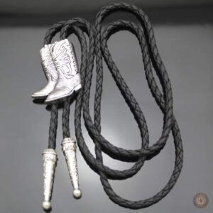 Accessoire Bolo Tie inspiré des bottes de cowboy