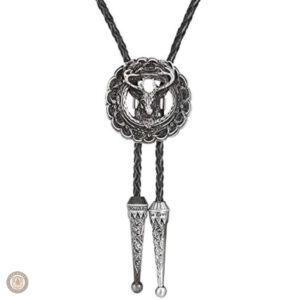 Accessoire en cuir avec motif cerf pour homme