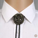 Bolo tie stylé, design cerf unique