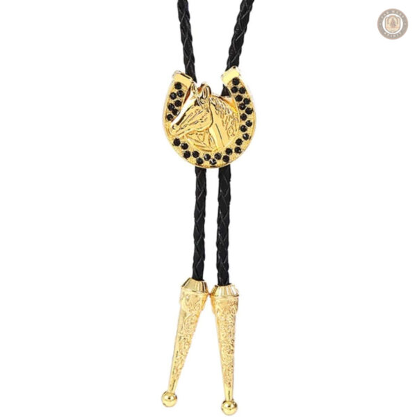 Bolo tie avec motif cheval, style western classique