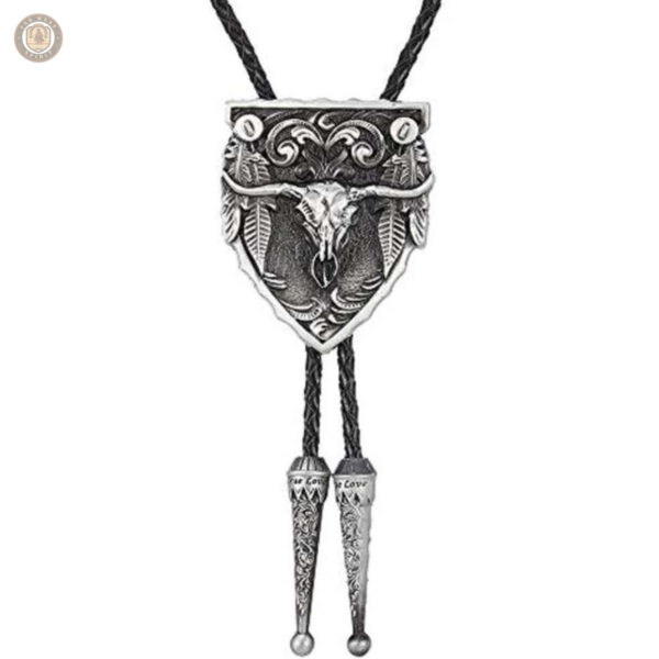Bolo tie avec crâne de bison tendance