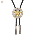 Bolo tie avec motif étoile, idéal pour un look original