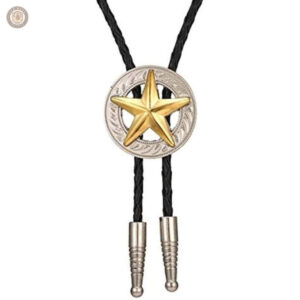 Bolo tie avec motif étoile, idéal pour un look original