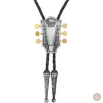 Accessoire bolo tie avec motif guitare unique