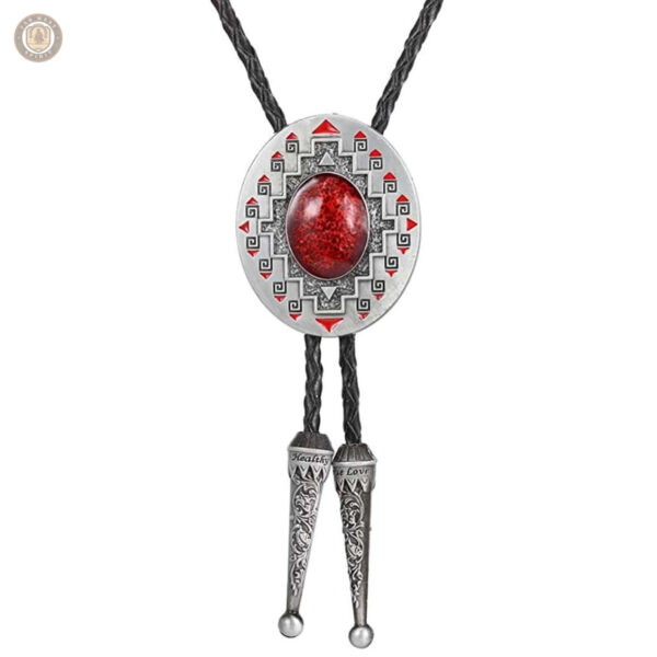 Bolo tie homme rouge élégant et stylé