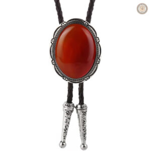 Bolo tie rouge élégant pour un style distinctif