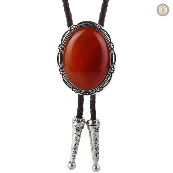 Bolo tie rouge élégant pour un style distinctif
