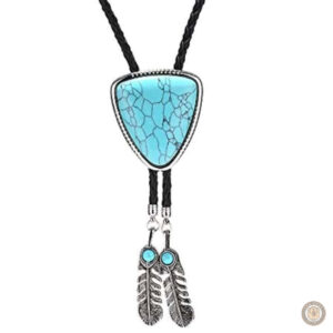 Bolo tie turquoise amérindien élégant et unique