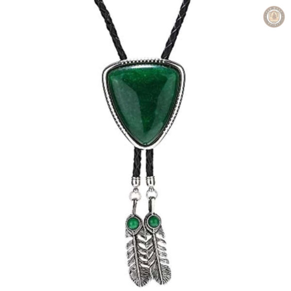Bolo tie amérindien, accessoire chic en turquoise
