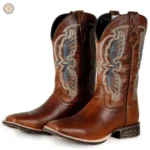 Chaussures Texas Country, bottes femme au design classique cowboy