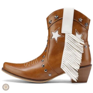 Bottes cowboy rouges pour femme, élégantes et confortables