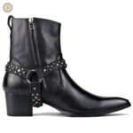 Bottes cowboy homme en cuir, design authentique et robuste