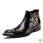Boots Western Marron pour homme, style cowboy classique