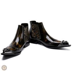 Bottes cowboy marron, design élégant et intemporel pour hommes