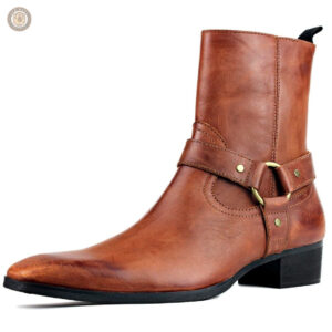 Bottes Marron style cowboy pour homme