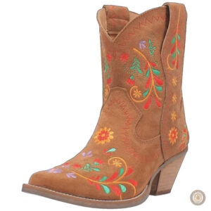 Bottes cowboy pour femme, design bas et élégant